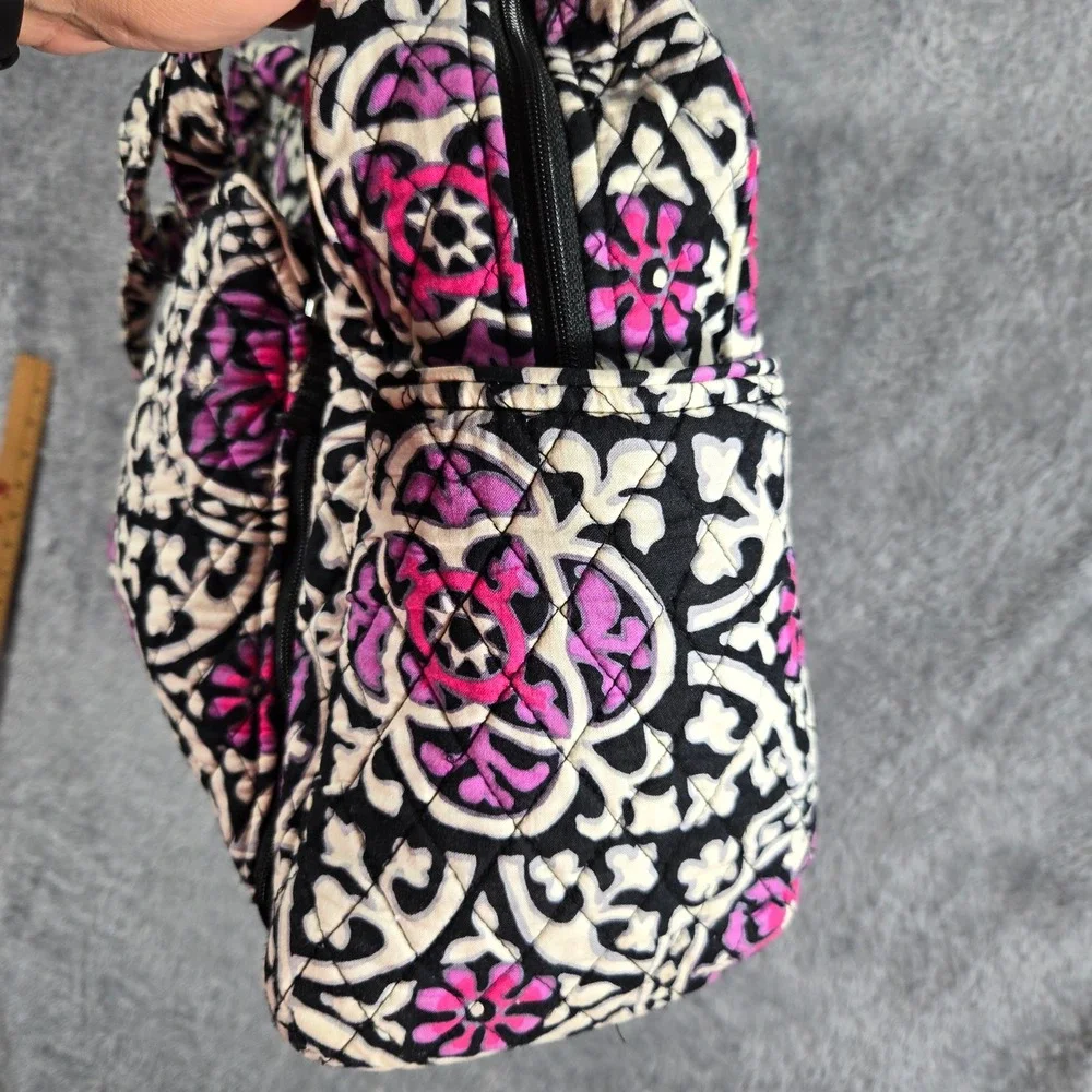 Vera Bradley Provencal Quilted Cotton Diaper Bag with‎ Changing Pad Pink Black